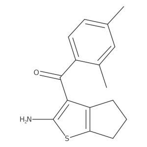 3-(2,4-dimethylbenzoyl)-4H,5H,6H-cyclopenta[b]thiophen-2-amine Structure