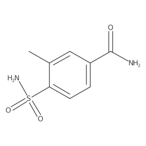 3-Methyl-4-sulfamoylbenzamide结构式