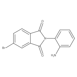 2-(2-aminophenyl)-5-bromo-2,3-dihydro-1H-isoindole-1,3-dione结构式