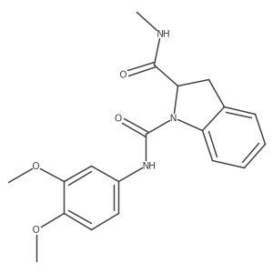 N1-(3,4-dimethoxyphenyl)-N2-methylindoline-1,2-dicarboxamide结构式