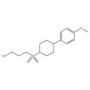 (3-([4-(4-Methoxyphenyl)piperazin-1-YL]sulfonyl)propyl)amine结构式