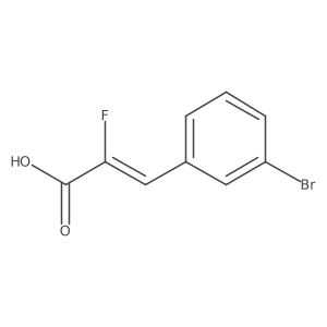 (2Z)-3-(3-bromophenyl)-2-fluoroprop-2-enoic acid Structure