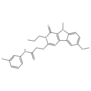 2-[(2-chloro-6-methylquinolin-4-yl)thio]-N-(5-methylisoxazol-3-yl)acetamide Structure