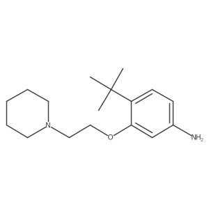 4-Tert-butyl-3-(2-piperidin-1-ylethoxy)aniline结构式
