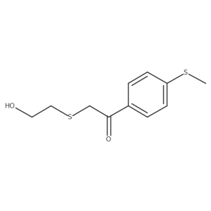 2-((2-Hydroxyethyl)thio)-1-(4-(methylthio)phenyl)ethan-1-one Structure