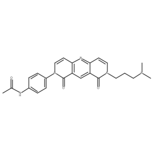 N-(4-{8-[3-(dimethylamino)propyl]-1,9-dioxo-8,9-dihydropyrido[4,3-b][1,6]naphthyridin-2(1H)-yl}phenyl)acetamide结构式