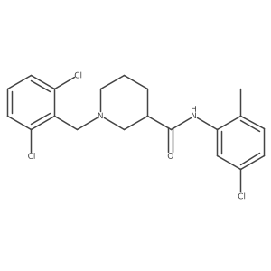 N-(5-Chloro-2-methylphenyl)-1-[(2,6-dichlorophenyl)methyl]-3-piperidinecarboxamide结构式
