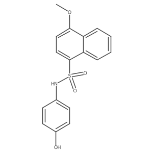 (4-Hydroxyphenyl)[(4-methoxynaphthyl)sulfonyl]amine结构式