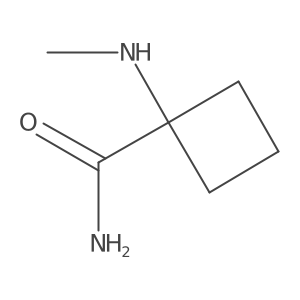 1-(Methylamino)cyclobutane-1-carboxamide结构式