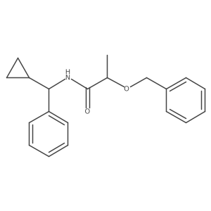 N-(Cyclopropylphenylmethyl)-2-(phenylmethoxy)propanamide结构式