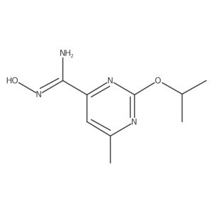 N-hydroxy-2-isopropoxy-6-methylpyrimidine-4-carboxamidine Structure