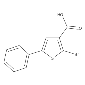 2-Bromo-5-phenylthiophene-3-carboxylic acid Structure