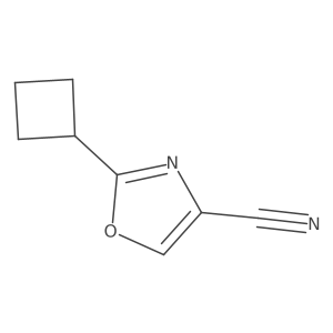 2-Cyclobutyl-1,3-oxazole-4-carbonitrile Structure
