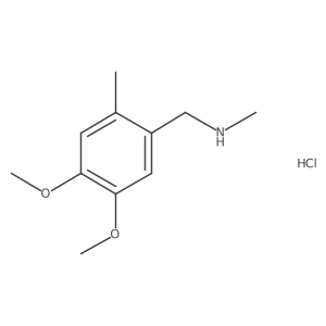 [(4,5-Dimethoxy-2-methylphenyl)methyl](methyl)amine hydrochloride结构式
