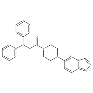 1-(4-([1,2,4]Triazolo[4,3-b]pyridazin-6-yl)piperazin-1-yl)-3,3-diphenylpropan-1-one结构式