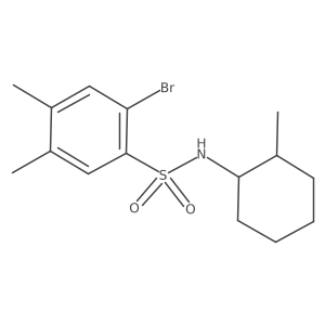 [(2-Bromo-4,5-dimethylphenyl)sulfonyl](2-methylcyclohexyl)amine结构式