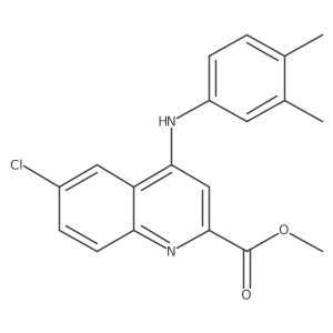Methyl 6-chloro-4-[(3,4-dimethylphenyl)amino]quinoline-2-carboxylate Structure