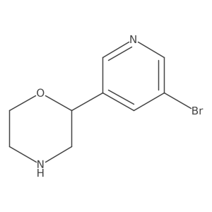 2-(5-Bromopyridin-3-yl)morpholine Structure