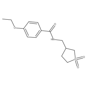 N-((1,1-dioxidotetrahydrothiophen-3-yl)methyl)-4-ethoxybenzamide结构式
