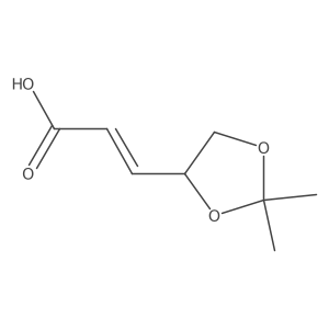 3-(2,2-Dimethyl-1,3-dioxolan-4-yl)prop-2-enoic acid Structure