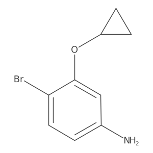 4-Bromo-3-cyclopropoxyaniline Structure