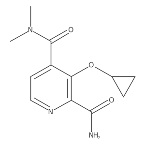 3-Cyclopropoxy-N4,N4-dimethylpyridine-2,4-dicarboxamide Structure