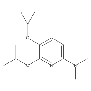 5-Cyclopropoxy-6-isopropoxy-N,N-dimethylpyridin-2-amine结构式