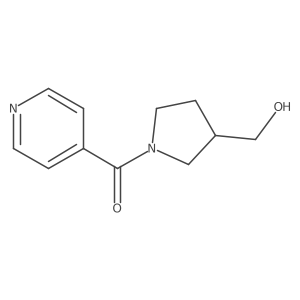 [1-(Pyridine-4-carbonyl)pyrrolidin-3-yl]methanol Structure