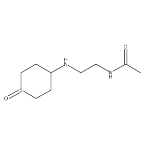 N-(2-((1-Oxidotetrahydro-2H-thiopyran-4-yl)amino)ethyl)acetamide Structure