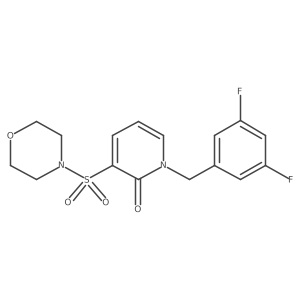 1-(3,5-difluorobenzyl)-3-(morpholinosulfonyl)pyridin-2(1H)-one Structure