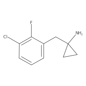 1-[(3-Chloro-2-fluorophenyl)methyl]cyclopropan-1-amine Structure
