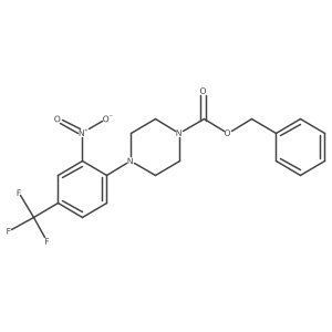 Benzyl 4-[2-nitro-4-(trifluoromethyl)phenyl]piperazine-1-carboxylate结构式