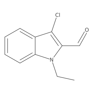 3-Chloro-1-ethyl-1H-indole-2-carboxaldehyde Structure