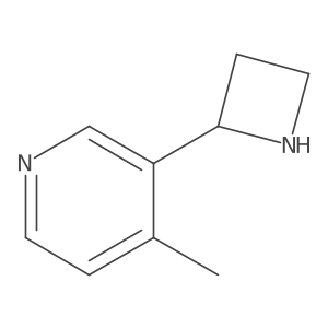 3-(Azetidin-2-yl)-4-methylpyridine Structure