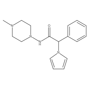 N-(4-methylpiperazin-1-yl)-2-phenyl-2-(1H-pyrrol-1-yl)acetamide Structure