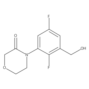 4-(2,5-Difluoro-3-(hydroxymethyl)phenyl)morpholin-3-one结构式