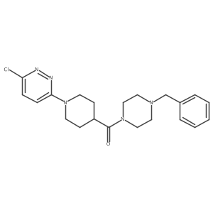 (4-Benzylpiperazin-1-yl)(1-(6-chloropyridazin-3-yl)piperidin-4-yl)methanone结构式
