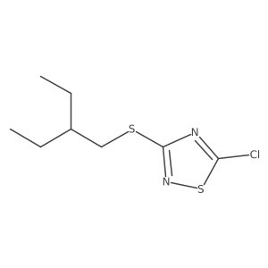 1,2,4-Thiadiazole, 5-chloro-3-[(2-ethylbutyl)thio]-结构式