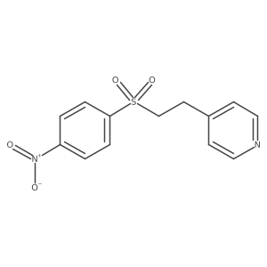 4-(2-((4-Nitrophenyl)sulfonyl)ethyl)pyridine结构式