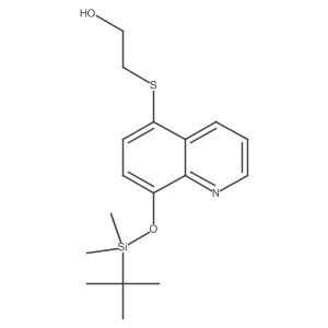 2-[8-[Tert-butyl(dimethyl)silyl]oxyquinolin-5-yl]sulfanylethanol结构式