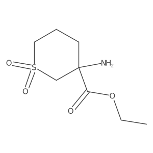 Ethyl 3-aminotetrahydro-2H-thiopyran-3-carboxylate 1,1-dioxide Structure