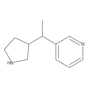 3-[1-(Pyrrolidin-3-yl)ethyl]pyridine Structure