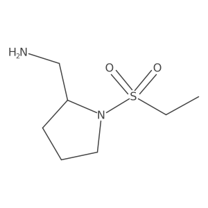 (1-(Ethylsulfonyl)pyrrolidin-2-yl)methanamine Structure