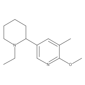 5-(1-Ethylpiperidin-2-yl)-2-methoxy-3-methylpyridine结构式