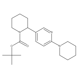 tert-Butyl 2-(6-(piperidin-1-yl)pyridin-3-yl)piperidine-1-carboxylate Structure