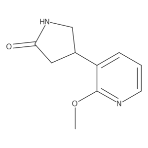 4-(2-Methoxypyridin-3-yl)pyrrolidin-2-one结构式