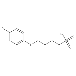 4-[(4-Fluorophenyl)sulfanyl]butane-1-sulfonyl chloride Structure