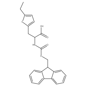 3-(5-ethylthiophen-2-yl)-2-({[(9H-fluoren-9-yl)methoxy]carbonyl}amino)propanoic acid结构式