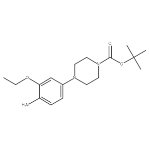 Tert-butyl 4-(4-amino-3-ethoxyphenyl)piperazine-1-carboxylate结构式