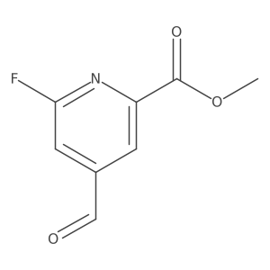 Methyl 6-fluoro-4-formylpyridine-2-carboxylate结构式